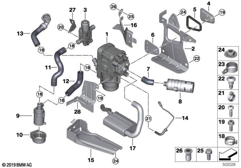 Genuine BMW 64129113711 E70 F01 F04 Spacer Plate (Inc. 640dX, X4 20iX & M340i) | ML Performance UK Car Parts