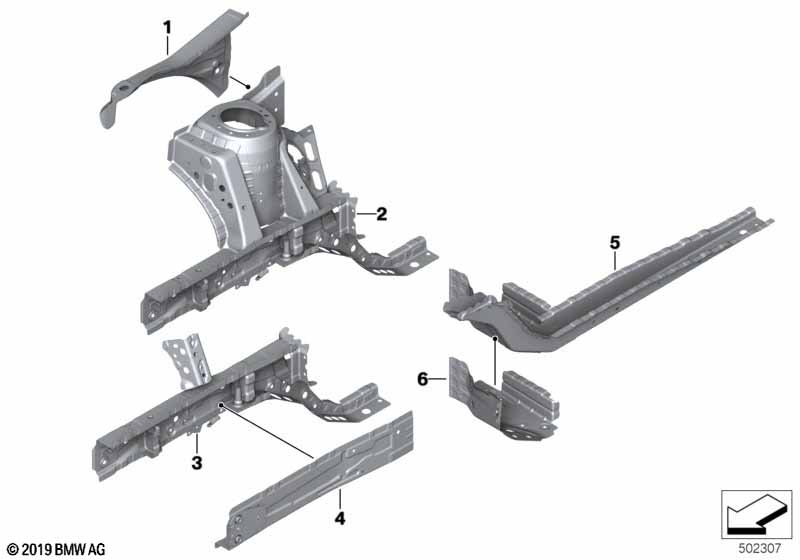 Wheelhouse/engine support
