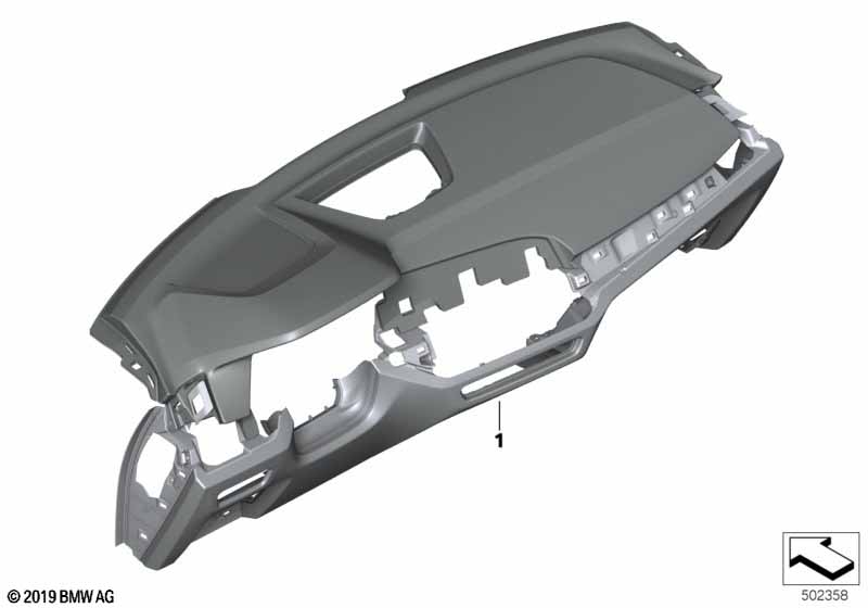 Genuine BMW 51457997960 G05 Instrument Panel Leather COFFEE (Inc. X5 30iX, X5 M50iX & X5 45eX) | ML Performance UK Car Parts