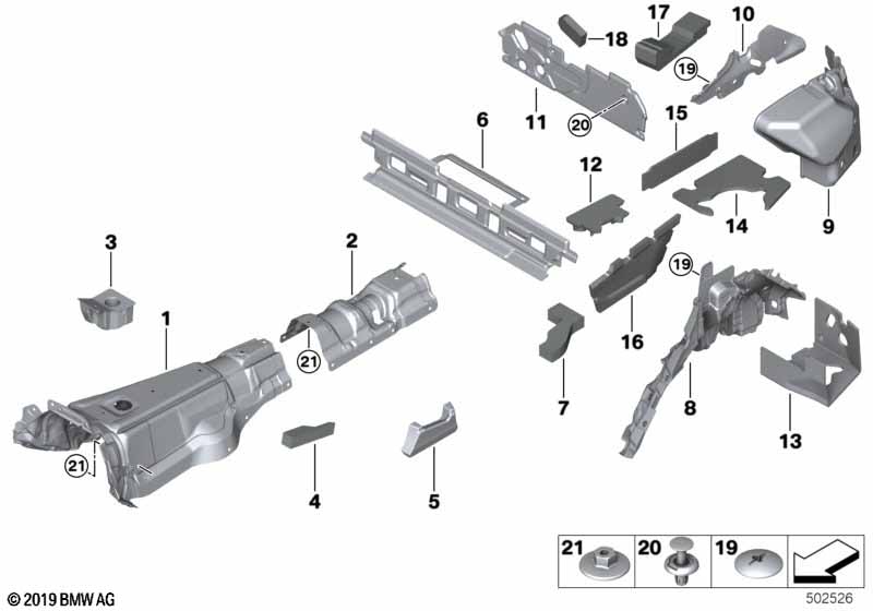 Genuine BMW 51487486878 G05 Sound Insulation, Spring Strut, Right (Inc. X5 M50iX, X5 50iX & X5 45eX) | ML Performance UK Car Parts