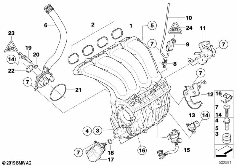 Genuine BMW 11617546983 E92 E81 E87 Set Of Profile Gaskets (Inc. 118i, 120i & 318i) | ML Performance UK Car Parts