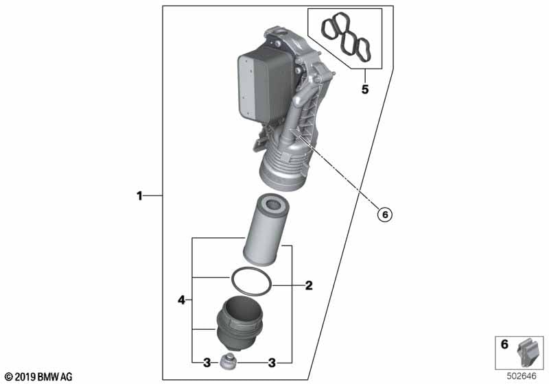 Lubricat.syst.-oil filter,heat exchanger