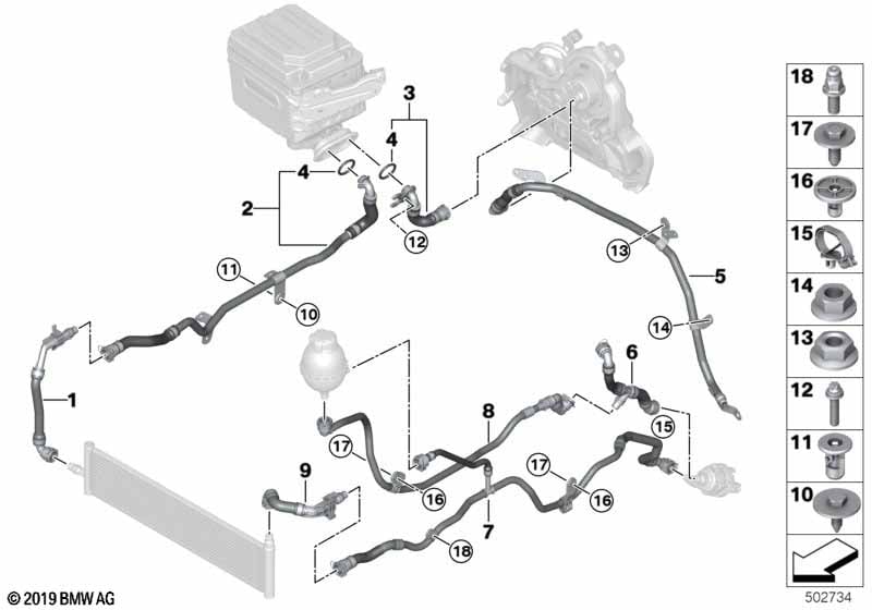 Coolant circuit high-volt.battery unit