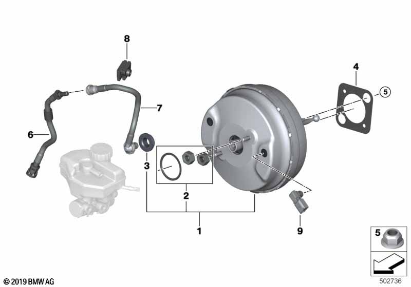 Power brake unit depression