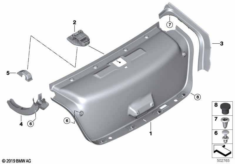 Genuine BMW 51497364425 G11 G12 Cover, Water Gutter, Rear, Left (Inc. 750iX, 730d & M760LiX) | ML Performance EU Car Parts