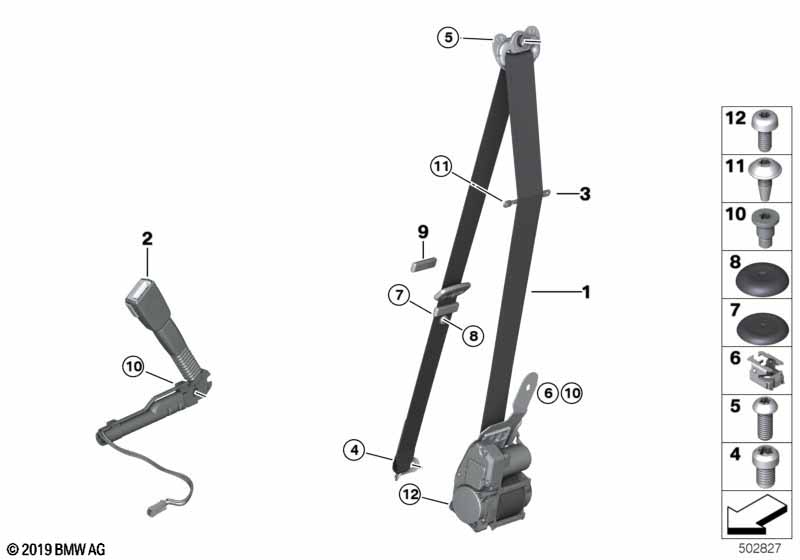 Safety belt, REMA, front