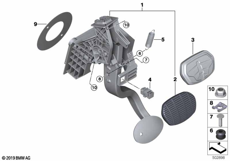 Pedal assembly, automatic transmission