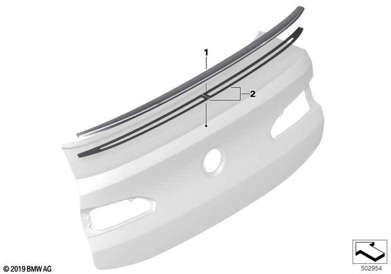 Genuine BMW 51628083993 Rear Spoiler CFK (Inc. X4 M) | ML Performance EU Car Parts
