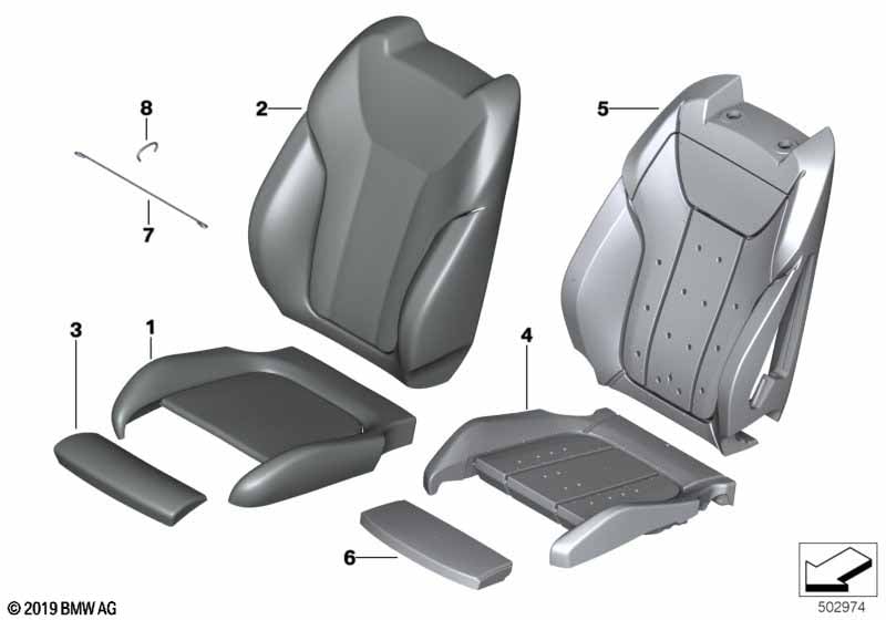 Seat, front, uphlstry, cover, Sport seat