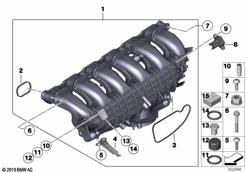 Genuine BMW 11618416401 Screw Plug M6X8,5 (Inc. M4 GT4) | ML Performance UK Car Parts