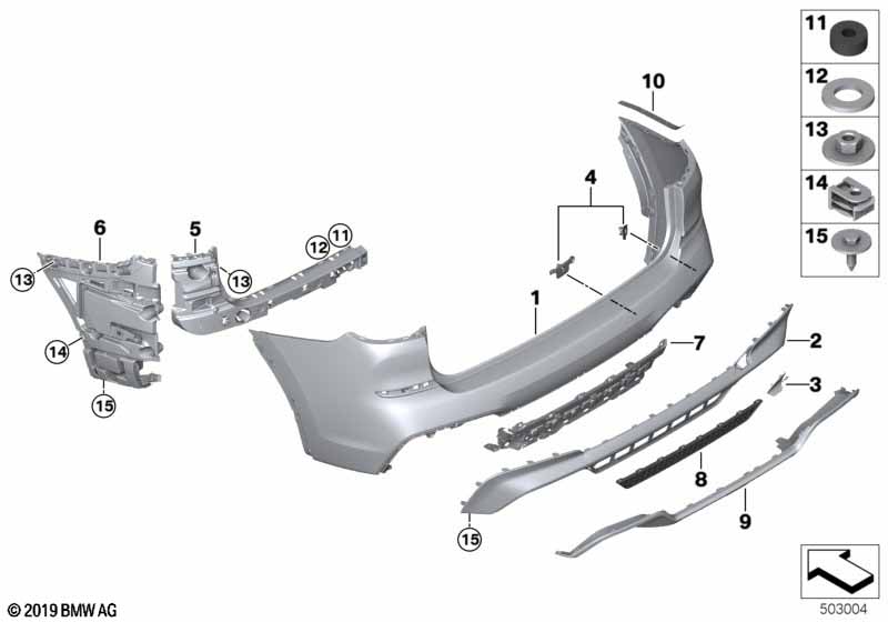 Genuine BMW 51128065256 Mount For Contactless Opening Tailgate (Inc. X3 M) | ML Performance UK Car Parts