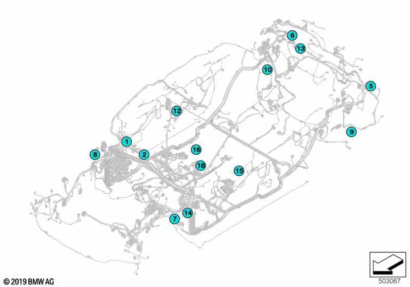 Genuine BMW 61139223464 G14 G15 G20 Socket Housing 6 POL. (Inc. 840iX, 840i & 330i) | ML Performance EU Car Parts