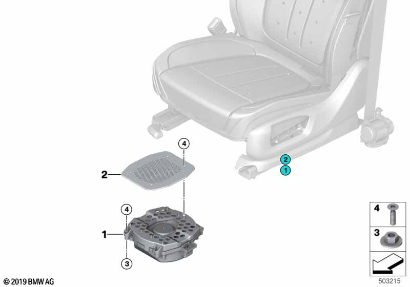 Genuine BMW 65132622515 G07 G05 G06 Central Woofer HIFI-SYSTEM (Inc. X7 M50dX, X7 M50iX & X5 40iX) | ML Performance EU Car Parts