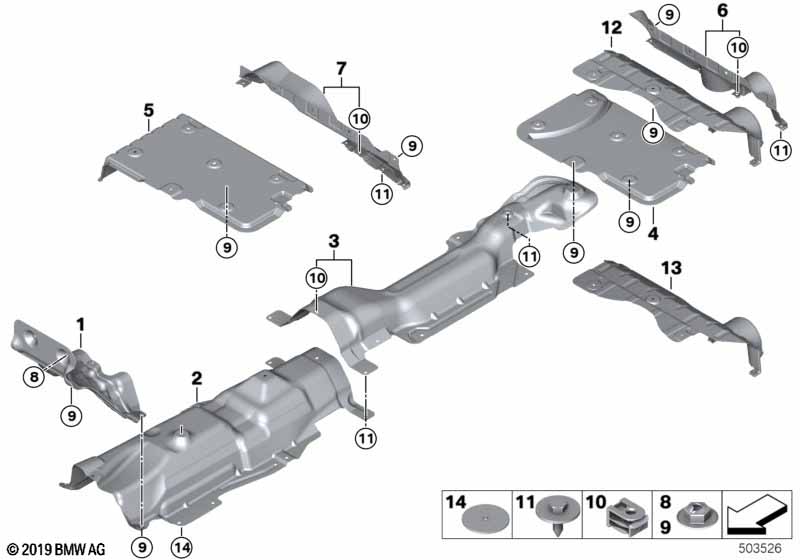 Genuine BMW Mini 51487290748 F56 F55 Heat Insulation, Bumper, Rear (Inc. JCW) | ML Performance UK Car Parts