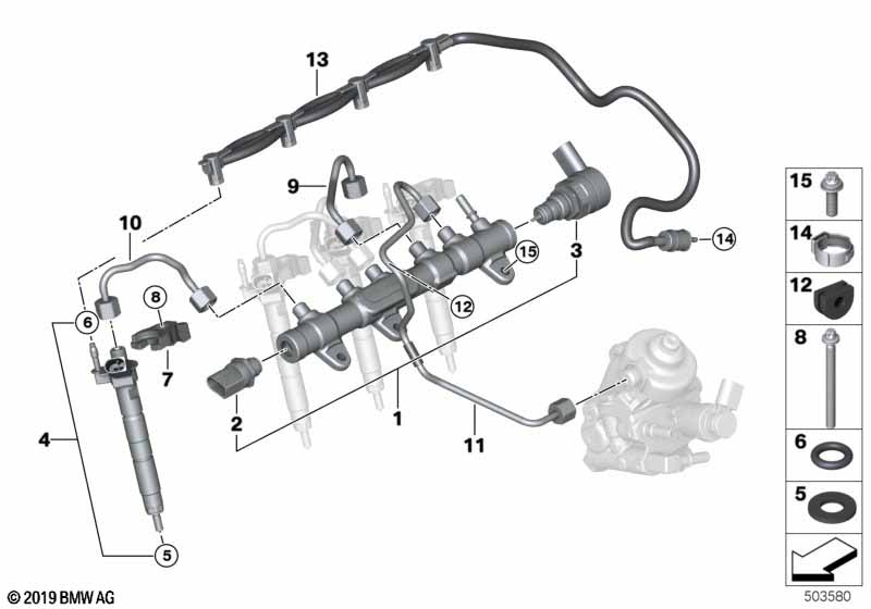 Genuine BMW 13538514151 Rp Injector | ML Performance EU Car Parts