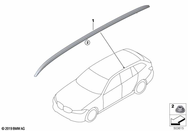 Roof moulding/Roof rail
