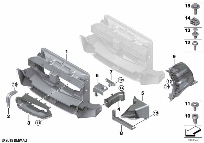 Genuine BMW 51747435525 G29 Air Duct, Side, Inner Left (Inc. Z4) | ML Performance UK Car Parts