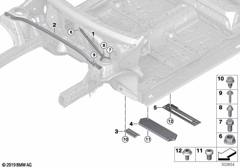 Genuine BMW Mini 61258635668 F40 F44 F48 Hex Head Screw With Washer M8X45 (Inc. Cooper, X2 20iX & 118i) | ML Performance UK Car Parts