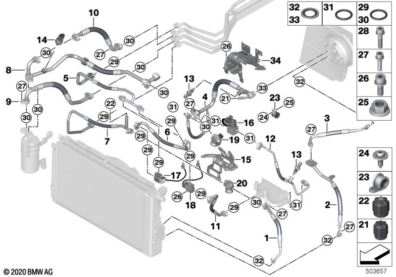 Genuine BMW 64509291146 Suction Line, Front R134A (Inc. i3 60Ah, i3 120Ah & i3 94Ah) | Duco Car Parts UK Car Parts