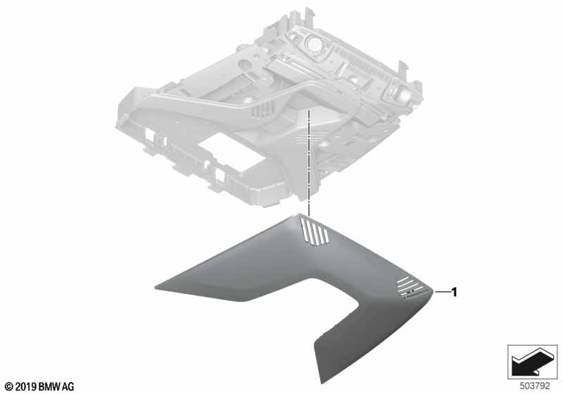 Genuine BMW 61319433362 F40 F44 TriCover For Roof Function Center (Inc. 118i, 220d & 218i) | ML Performance EU Car Parts