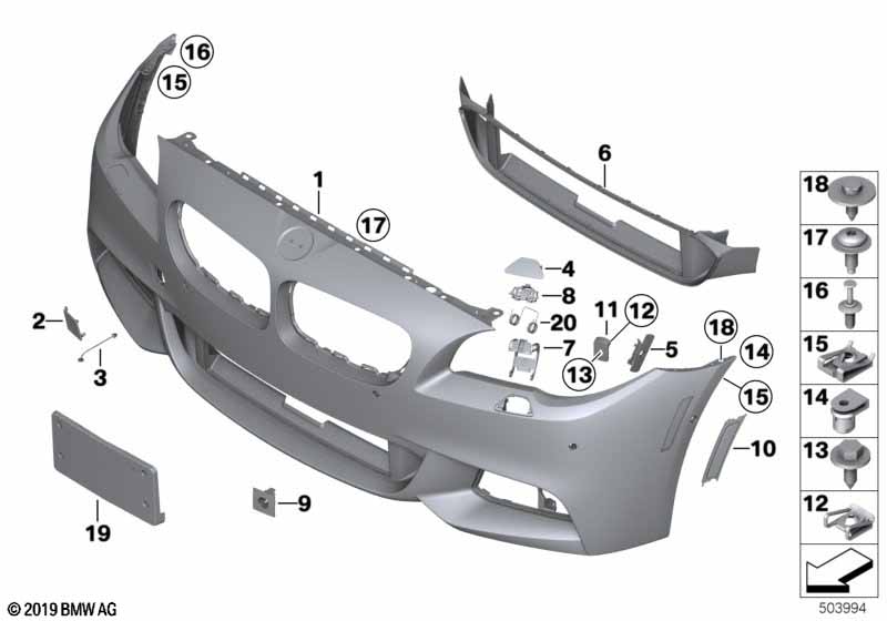 Genuine BMW 51748049347 Frame M (Inc. 530dX, 535d & 520i) | ML Performance EU Car Parts