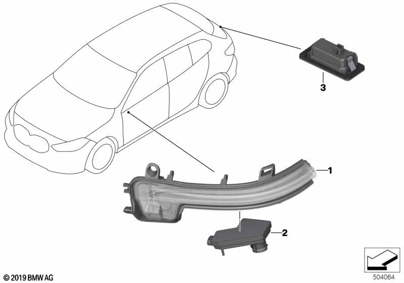 Auxiliary turn signal lamp/s outer