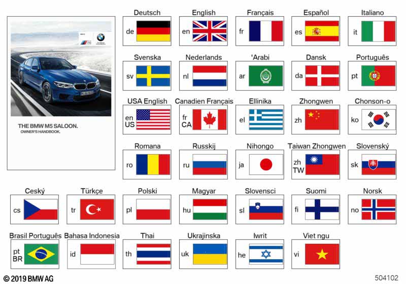 Genuine BMW 01402631256 Owner's Manual For F90 FRCA (Inc. M5) | ML Performance UK Car Parts