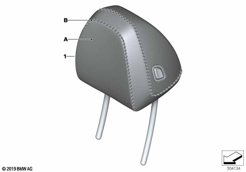 Genuine BMW 52107993168 G20 G21 Head Rest Leather Front INDIVIDUAL (Inc. 318d, 320i 1.6 & M340i) | ML Performance UK Car Parts