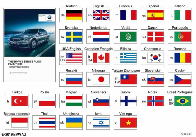 Genuine BMW 01402981925 Owner's Manual G30 Hybrid ENUS (Inc. 530e & 530eX) | ML Performance US Car Parts