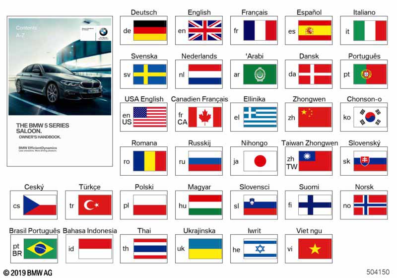 Genuine BMW 01402978699 G30 Owner's Manual G30 ENUS (Inc. 530iX, 530eX & 530e) | ML Performance UK Car Parts