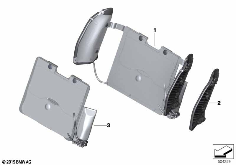 Genuine BMW 52107431796 G15 G16 G14 Supporting Plate, Left (Inc. 840i, 840dX & 840iX) | ML Performance UK Car Parts