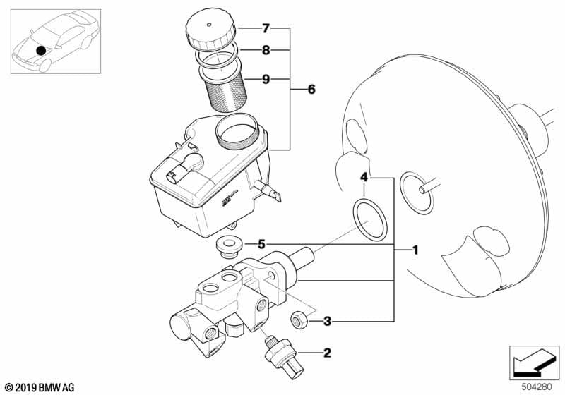 Brake master cylinder DSC