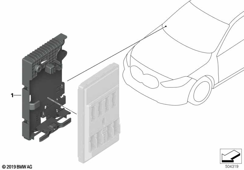 Genuine BMW 61356835856 F40 F44 Bracket Bdc (Inc. 118i, 116d & M135iX) | ML Performance UK Car Parts