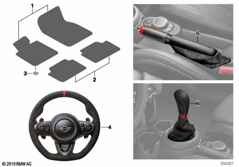 Genuine BMW 32302364769 F55 Steering Wheel Rim In Alcantara (Inc. Cooper S, Cooper SD & JCW) | ML Performance EU Car Parts
