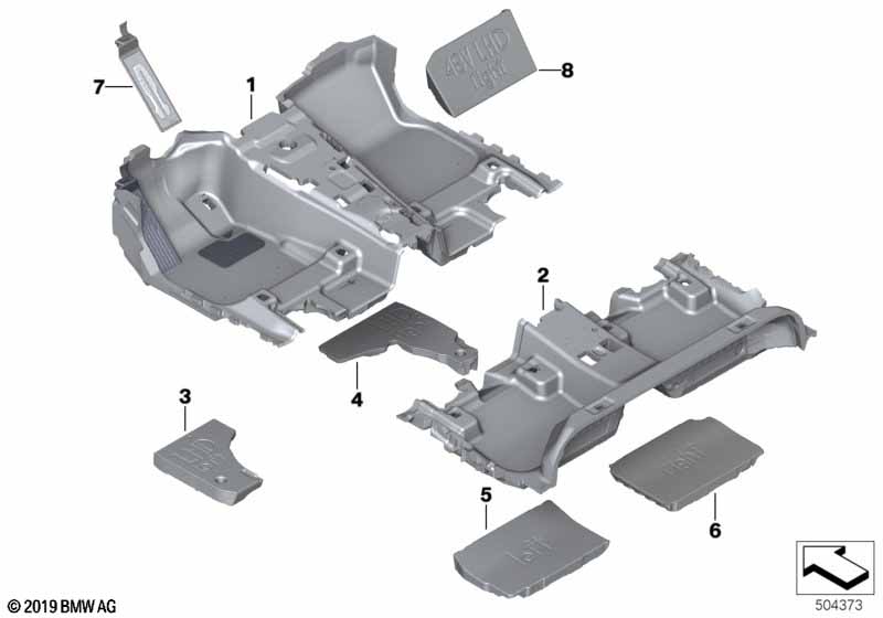 Genuine BMW 51477398041 G01 Foam Insert Footwell Rear Left (Inc. X3) | ML Performance EU Car Parts