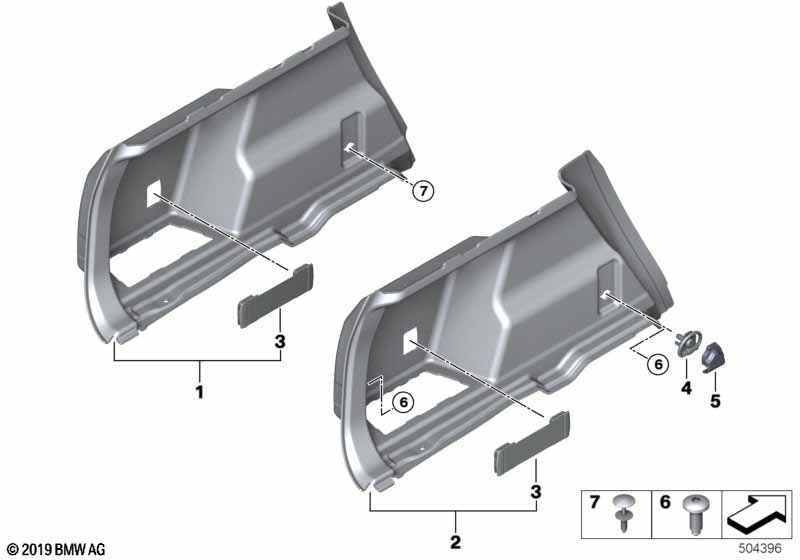 Genuine BMW 51476906281 F48 Left Trunk Trim (Inc. X1 18i, X1 16d & X1 25dX) | ML Performance EU Car Parts