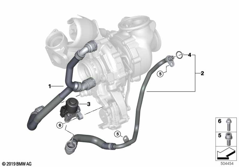 Genuine BMW 11538580974 G05 Line From Coolant Pump-Engine Block (Inc. X5 25dX) | ML Performance UK Car Parts