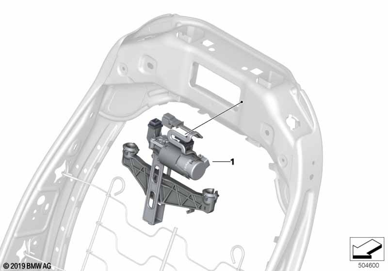 Genuine BMW 52107452225 G14 Drive, Vertical Headrest Adjustment (Inc. X4 20iX, 320dX & 840i) | ML Performance EU Car Parts