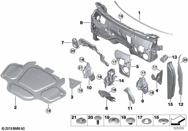 Genuine BMW 51487471701 G06 Front Left Sound Insulatng Wheel Housing (Inc. X6 30iX, X6 M50dX & X6 40i) | ML Performance EU Car Parts