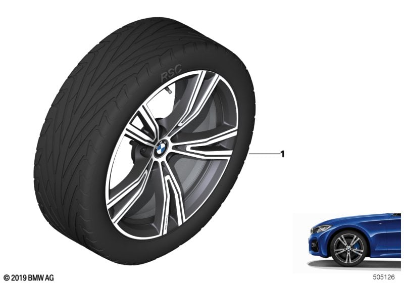 BMW LA wheel double spoke 793i - 19