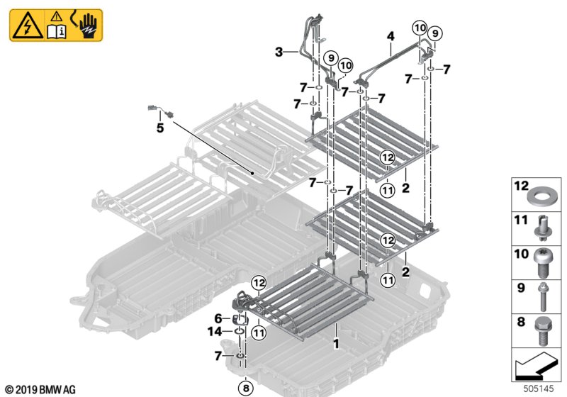 Genuine BMW 61278483889 G05 Radiator, High-Volt.Battery, Rear Rt (Inc. X5 45eX) | ML Performance UK Car Parts