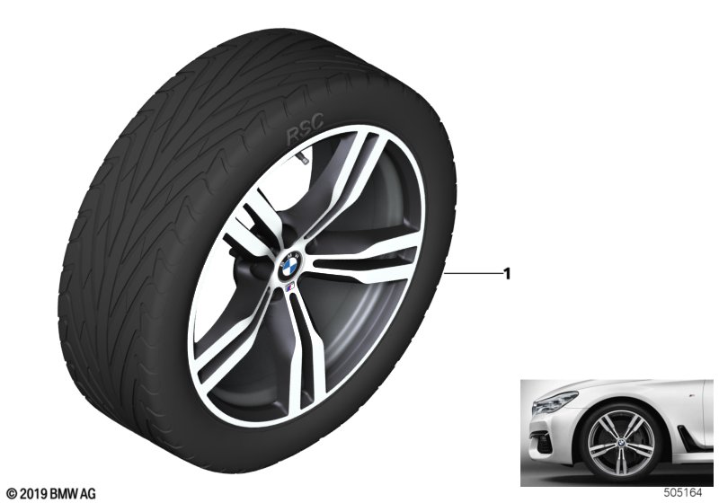 BMW LA wheel M double spoke 648M - 20