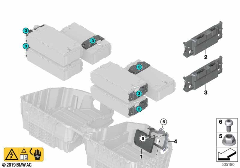 High-voltage battery control units