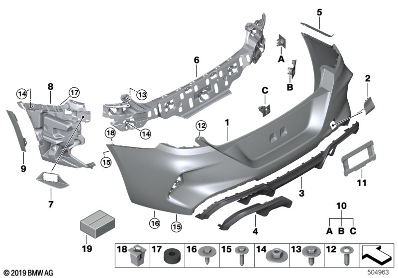 Genuine BMW 51128074346 F93 Connection Wheel Well, Right M (Inc. M8) | ML Performance UK Car Parts