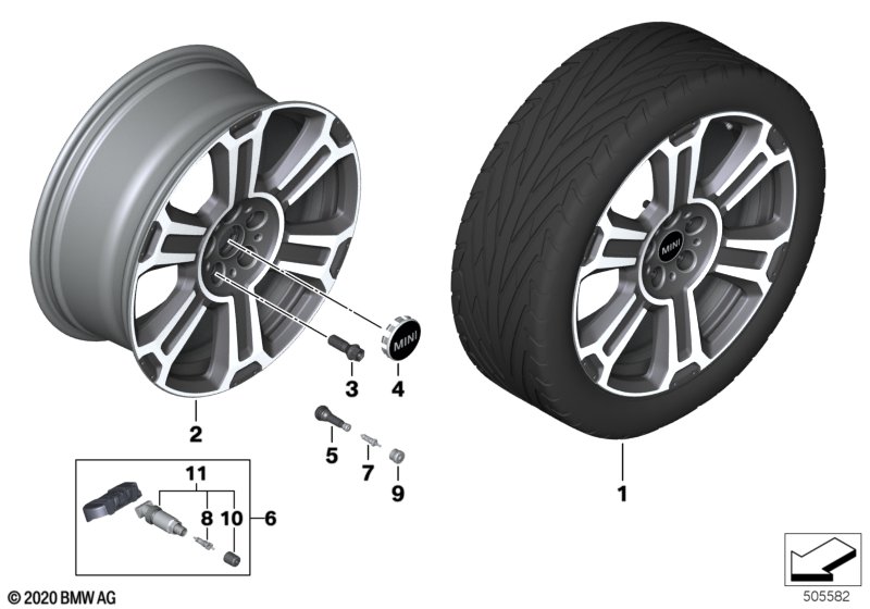MINI kolo LK Turnstyle Spoke 558 - 19