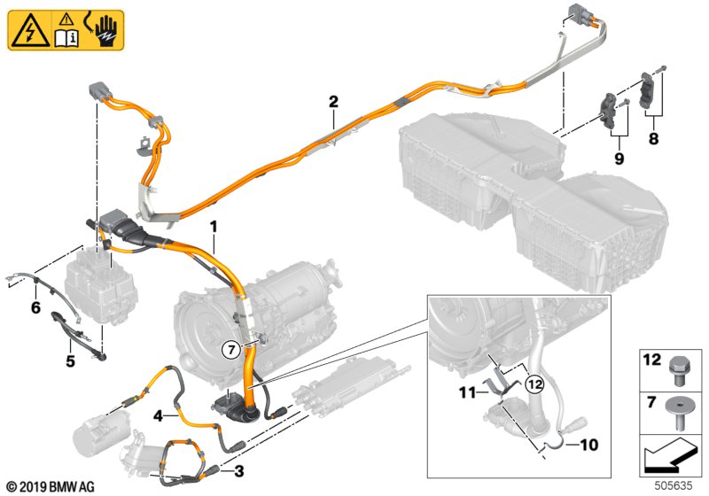 Genuine BMW 61128734145 G01 Wiring Harn.Pos.Bat.Term.Power Elect.Kit (Inc. X3 30eX) | Duco Car Parts UK Car Parts