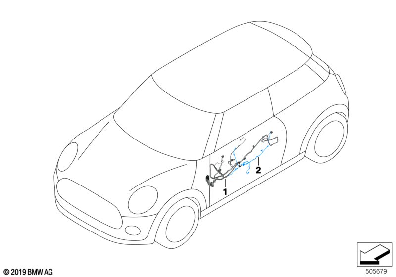 Door wiring harness
