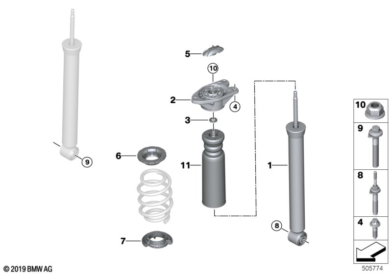 Genuine BMW 33536871665 F48 Spring Pad Lower (Inc. Cooper D ALL4) | ML Performance UK Car Parts