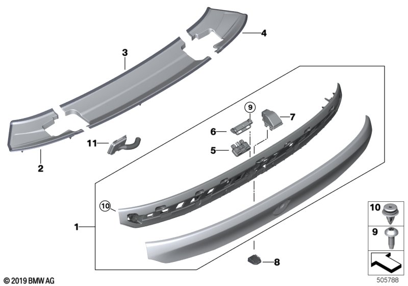 Genuine BMW 51137483595 G32 Finisher, Trunk Lid, Primed (Inc. 630iX, 630dX & 640dX) | ML Performance UK Car Parts