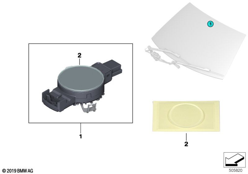 Sensor rain/light/solar/condensation